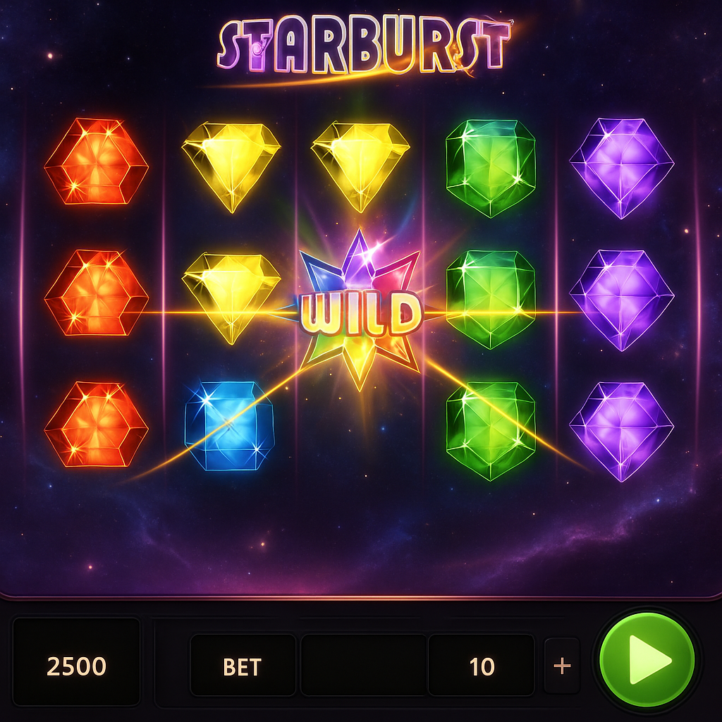 SpinAura - Starburst Slot Game - Machines à Sous en Ligne